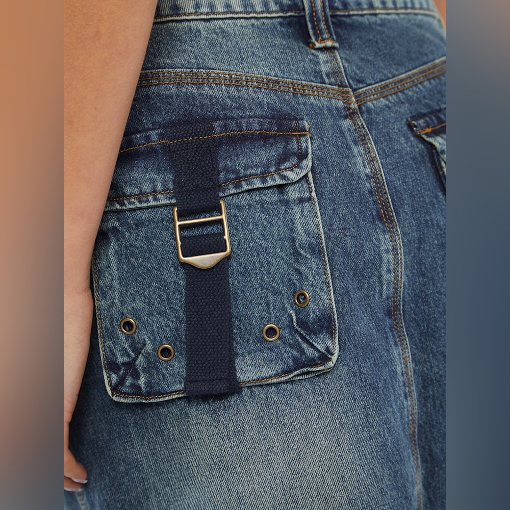 GUESS Originals Cargo Denim Skirt Size 27 Sold Out - Picture 13 of 13